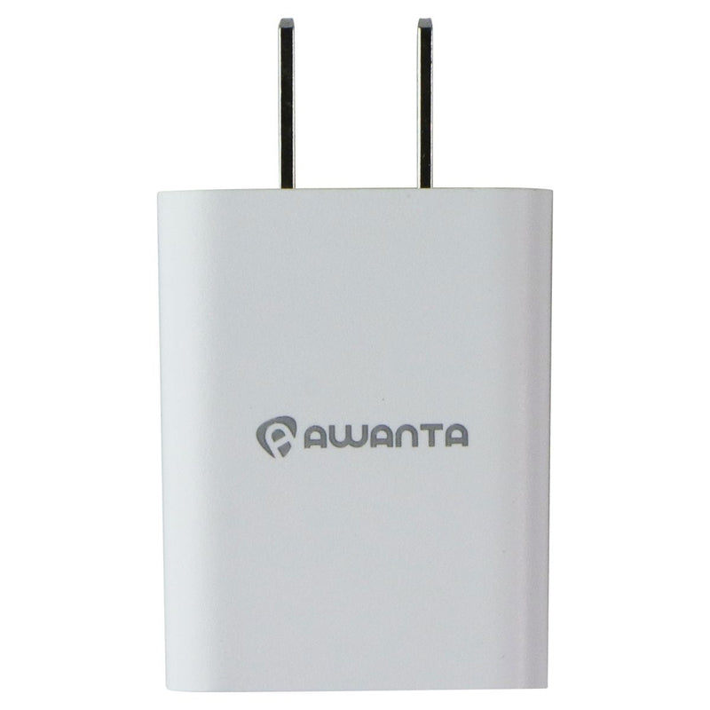 Awanta 5V/2.1A USB-A AC/DC Adapter Wall Charger (AWA-3518WH) - White