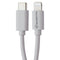 Awanta (3.3-Ft) Lightning 8-Pin to USB-C Charge Sync Cable - White (AWA-5509WH)