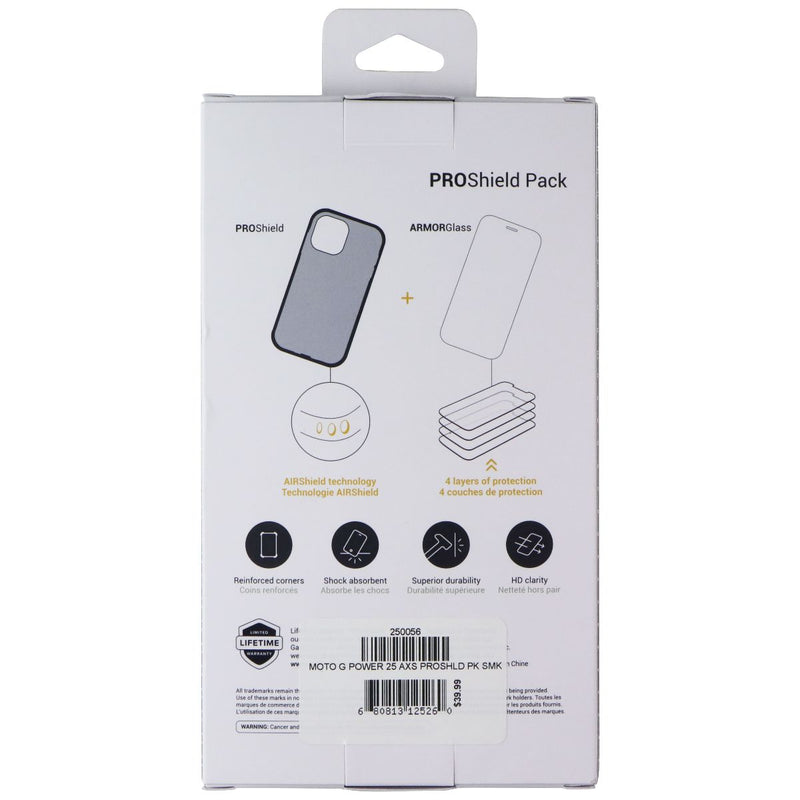 AXS ProShield Pack (Glass + Slim Hybrid Case) for Moto G Power 5G 2025 - Black