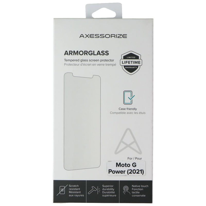 Axessorize ArmorGlass Tempered Screen Protector for Motorola Moto G Power (2021)