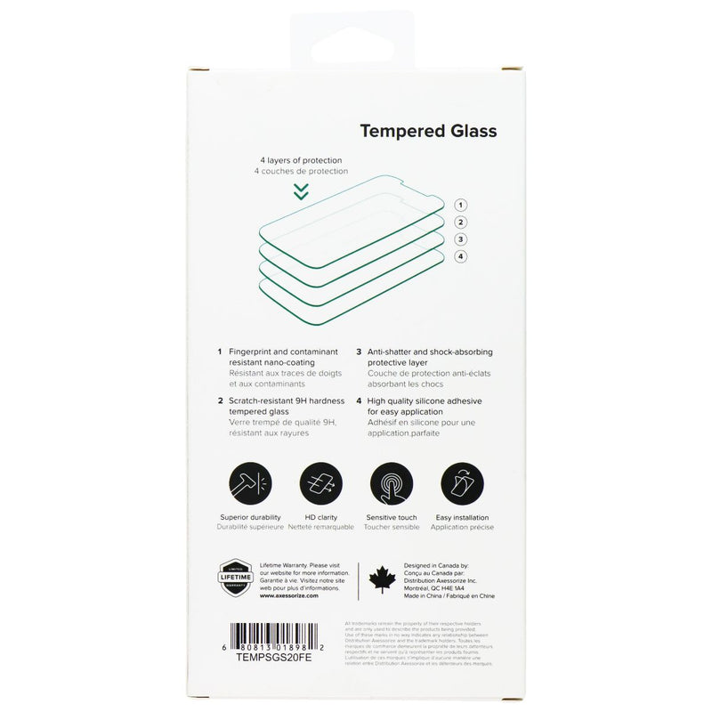 Axessorize Tempered Glass Screen Protector for Samsung Galaxy S20 FE - Clear