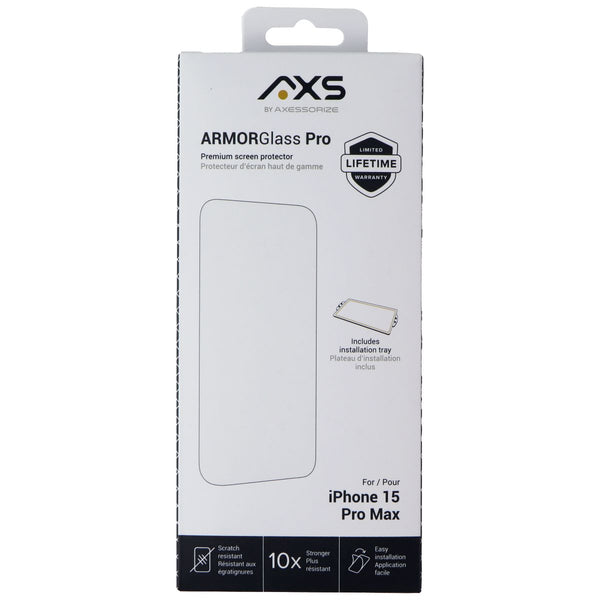 Axessorize ArmorGlass Pro Screen Protector for Apple iPhone 15 Pro Max