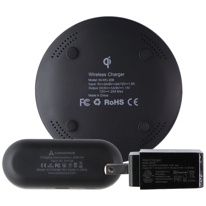 Axessorize Wireless Essential Bundle w/True Wireless Earbuds + Wireless Charger