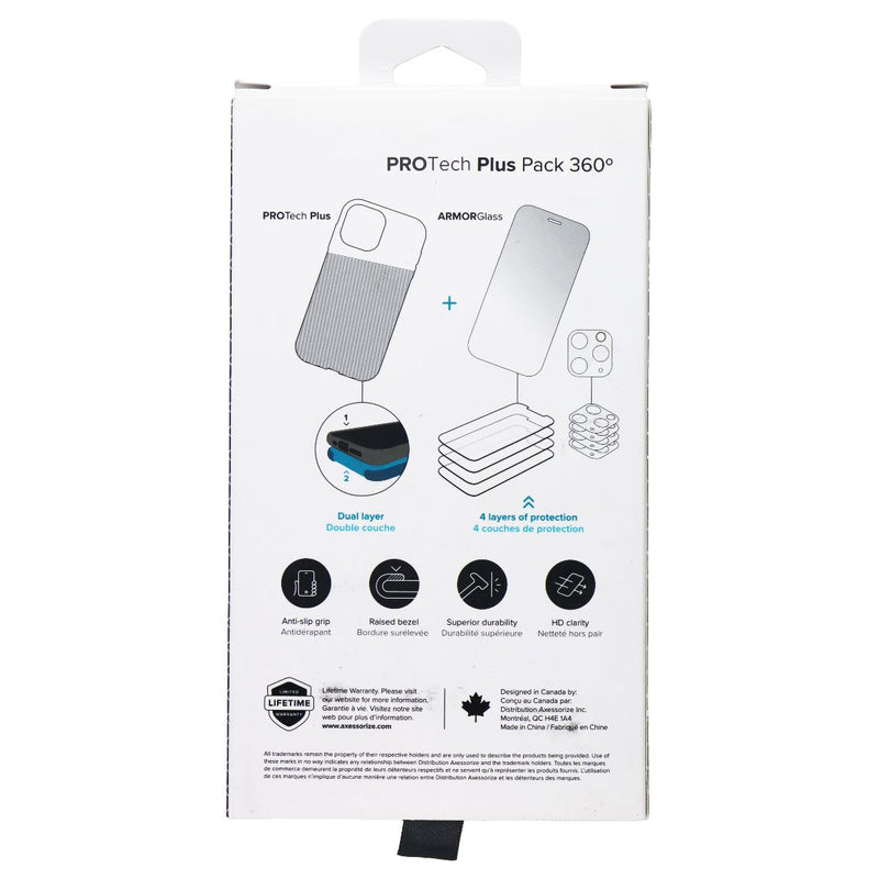Axessorize ProTech Plus Pack 360 Degree Bundle for Apple iPhone 14 - Blue