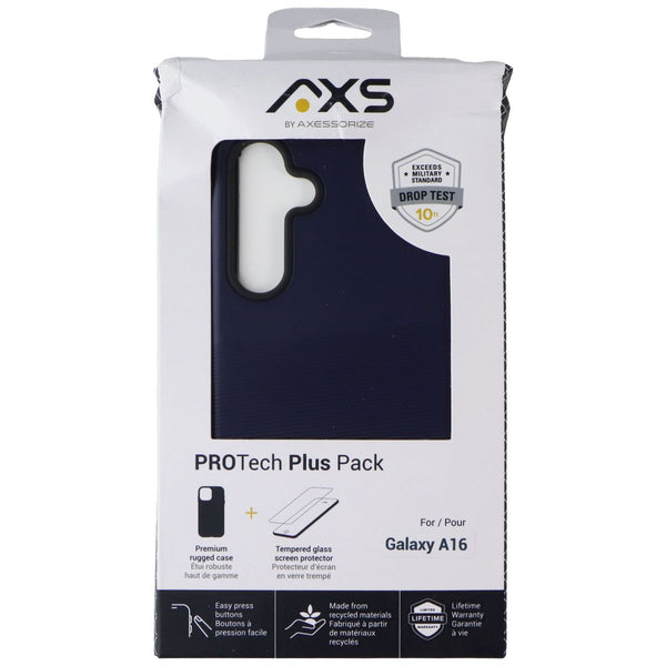 Axessorize PROTech Plus Pack Case & Screen for Samsung Galaxy A16 - Blue