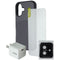 AXS Essential Bundle - Case/Screen/Charger/Lens for Apple iPhone 16 - Black