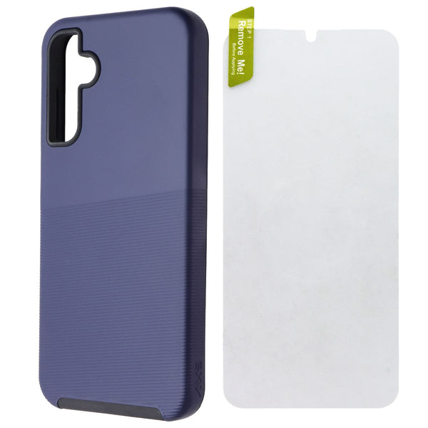 AXS ProTech Plus Pack (Rugged Case + Glass) for Samsung Galaxy A15 - Blue