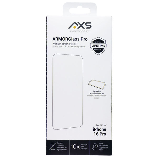 AXS ArmorGlass Pro Premium Screen Protector for Apple iPhone 16 Pro - Clear