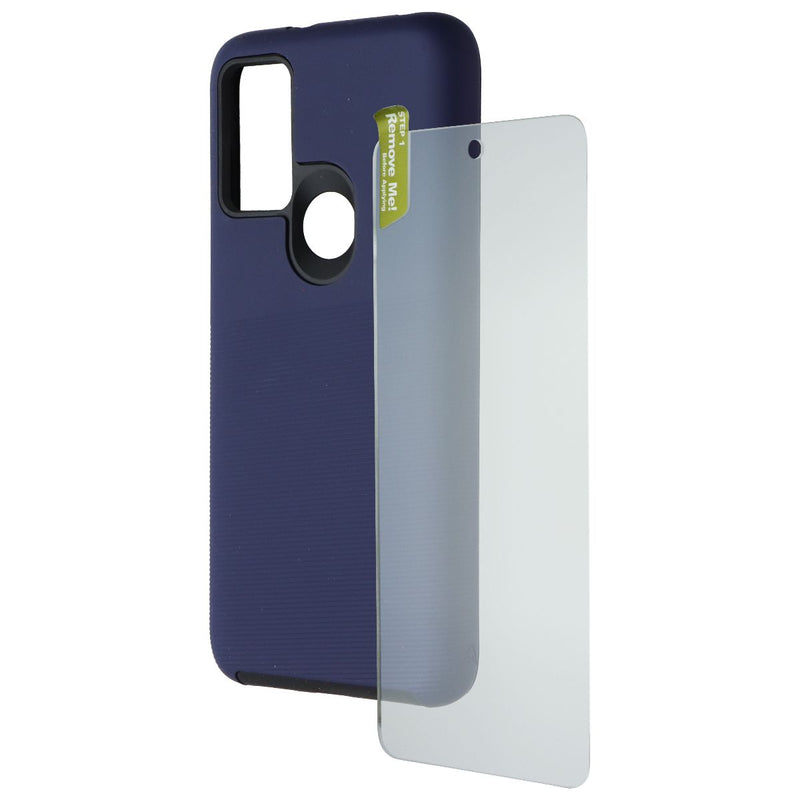 AXS PROTech Plus Case + ARMORGlass Protection Pack for Moto G Play (2023) - Blue