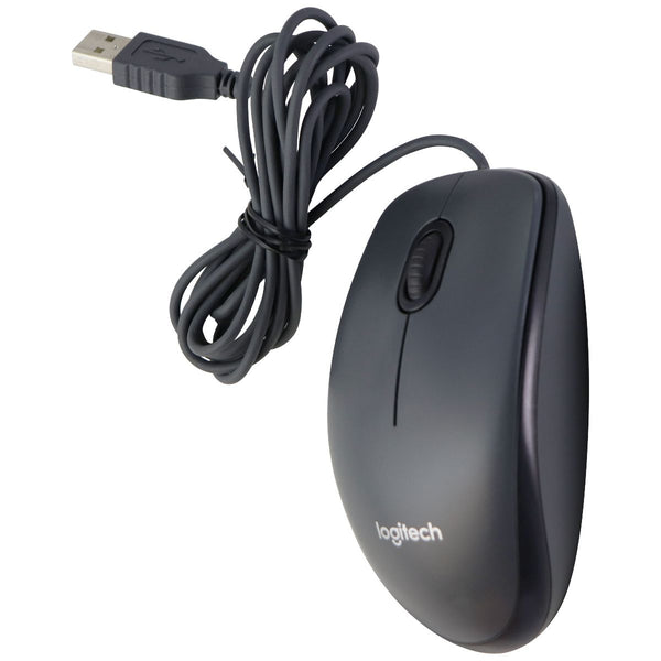Logitech M100 Wired USB Optical Mouse for Windows PC & More - Gray (M-U0026)