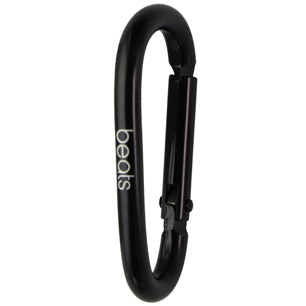 Beats by Dre OEM Carabiner Belt Hook D-ring Keychain - Black/White Logo