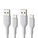 Belkin BoostCharge USB-A to USB-C 3.3FT Cable (2 Pack) - White