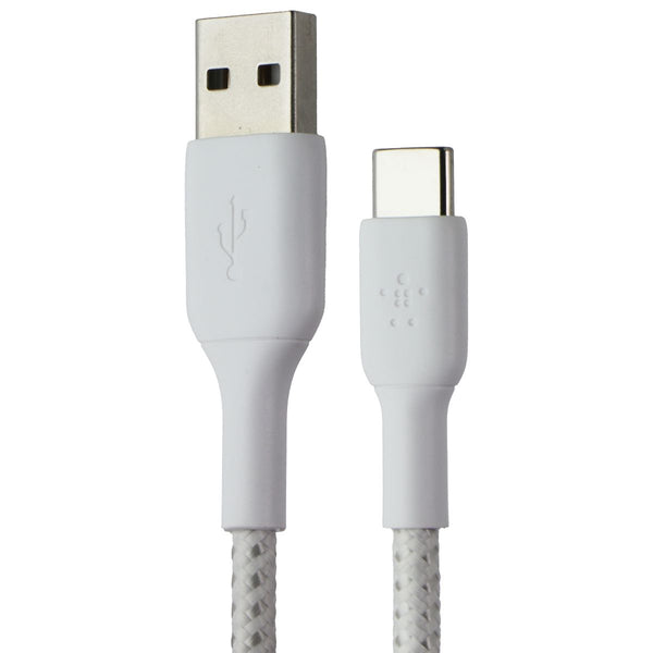 Belkin 6.6FT Boost Charge USB-A to USB-C Braided Cable - White