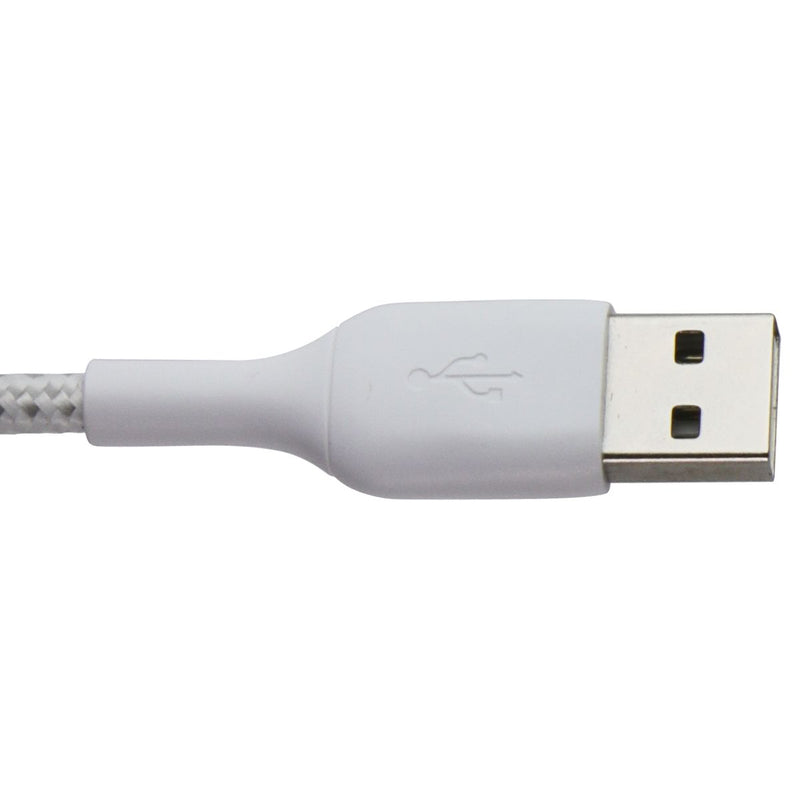 Belkin 6.6FT Boost Charge USB-A to Lightning 8-Pin Braided Cable - White
