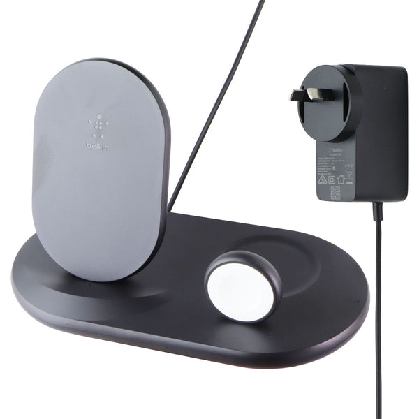 Belkin Wireless 10W Qi Stand for iPhone, AirPod & Apple Watch - Black (AU Plug)