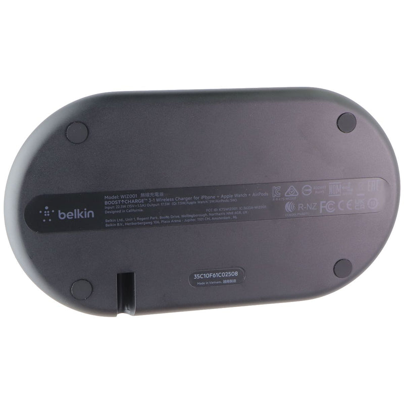 Belkin Wireless 10W Qi Stand for iPhone, AirPod & Apple Watch - Black (AU Plug)