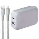Belkin BoostCharge 42W Dual USC-C/USB-A Wall Charger + USB-C to 8-Pin Cable