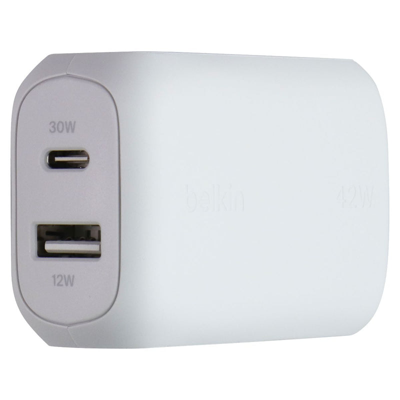 Belkin BoostCharge 42W Dual USC-C/USB-A Wall Charger + USB-C to 8-Pin Cable