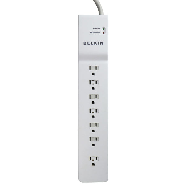 Belkin 7-Outlet Commercial Power Strip Surge Protector - 7ft / White