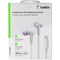 Belkin SoundForm Headphones with 8-Pin Connector, MFi Certified - White