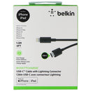Belkin (4-Ft) USB-C to Lighting 8-Pin Charge/Sync Cable - Black