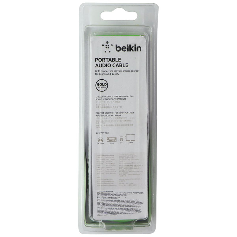 Belkin 2M Gold Plated Portable Audio Cable - Black