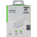 Belkin BoostCharge 40W Dual Port USB-C Wall Charger - White
