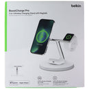 Belkin BoostCharge Pro 3-in-1 Wireless Charging Stand w/ MagSafe - White