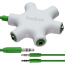 Belkin Rockstar 5-Jack Multi Headphone Audio Splitter - Light Green