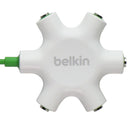 Belkin Rockstar 5-Jack Multi Headphone Audio Splitter - Light Green