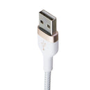 Belkin BoostCharge 3.3Ft Pro Flex USB-A to Lightning 8-Pin Braided Cable - White