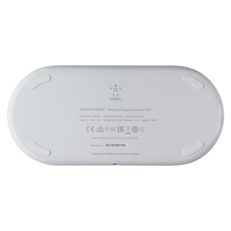 Belkin BoostCharge 10W Dual Wireless Charging Pad - White (Australian Version)