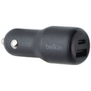 Belkin BoostCharge Dual Port USB-A + USB-C 42W Car Charger - Black