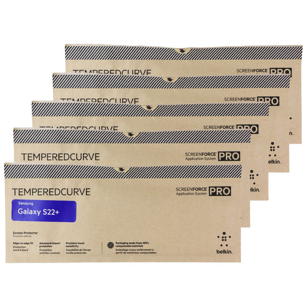 Belkin ScreenForce Pro TemperedCurve Screen Protector for Galaxy S22+/ 5Pk BULK*