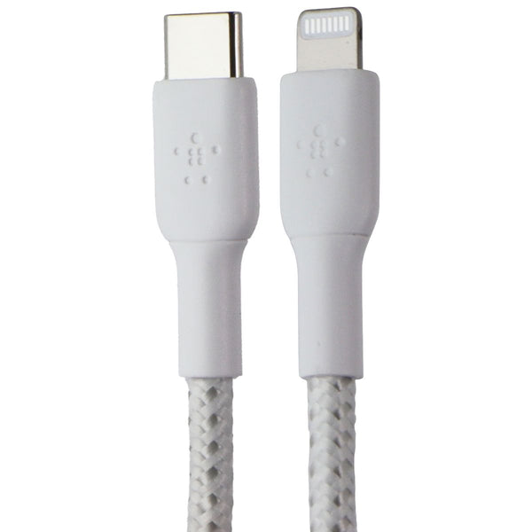 Belkin Boost Charge 6.6FT USB-C to Lightning 8-Pin Braided Cable - White