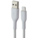 Belkin BoostCharge 3.3 Foot Braided Lightning 8-Pin to USB-A Cable - White