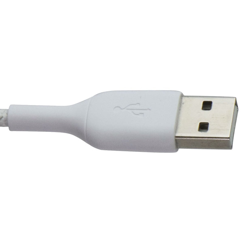 Belkin BoostCharge 3.3 Foot Braided Lightning 8-Pin to USB-A Cable - White
