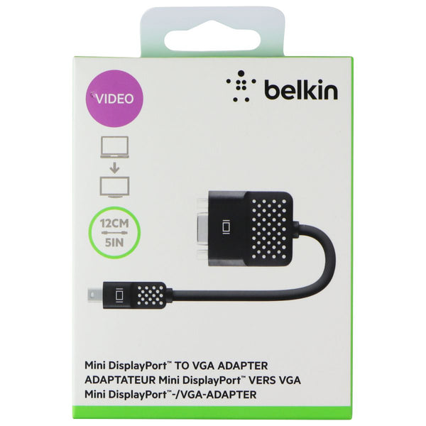 Belkin 5-inch Mini DisplayPort to VGA Adapter - Black