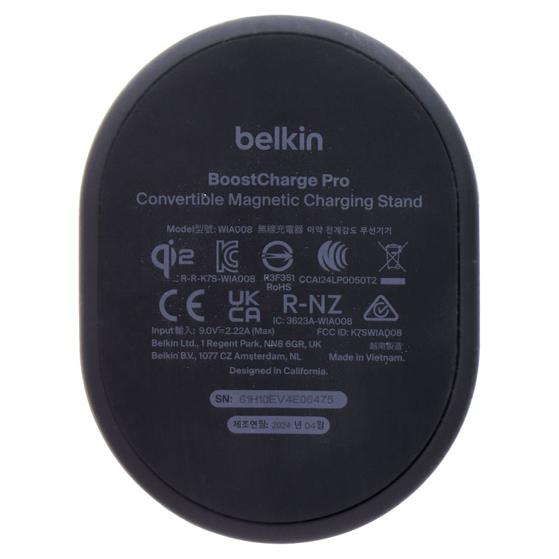 Belkin 15W BoostCharge Pro Convertible Magnetic Charging Stand - Black