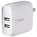 Belkin Dual USB-A Wall Charger (24W) + USB-A to USB-C Cable - White