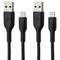 Belkin (3.3-Ft) BoostCharge MFi Lightning 8-Pin to USB-A Cables - Black - 2 PACK