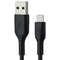 Belkin (3.3-Ft) BoostCharge MFi Lightning 8-Pin to USB-A Cables - Black - 2 PACK