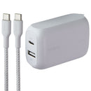 Belkin BoostCharge Dual Port USB-C + USB-A Wall Charger with USB-C Cable - White