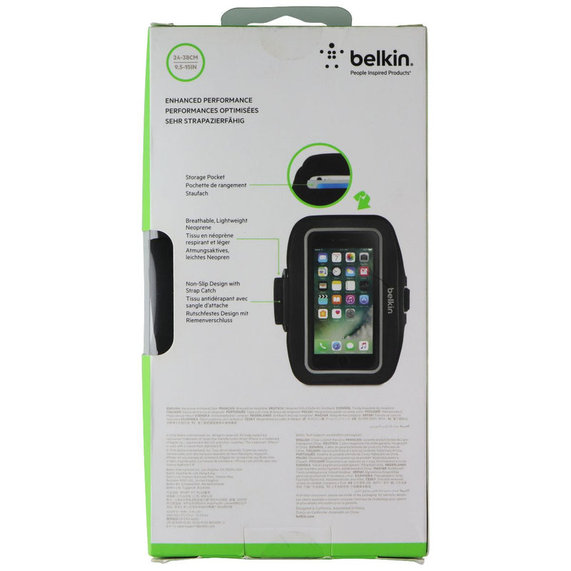 Belkin Sport-Fit Plus Armband for Apple iPhone 7 Plus - Black / Gray