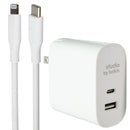 Belkin Studio 2-Port Home Charger + USB-C Cable for iPhone/iPad/iPod - White
