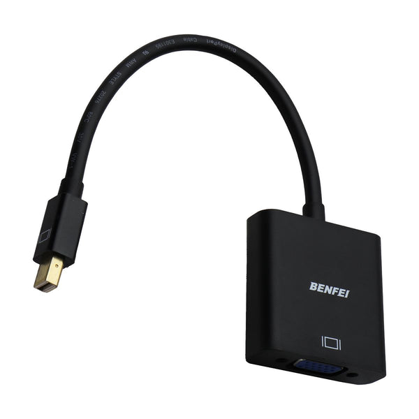 Benfei Mini Display Port (Male) to VGA (Female) Adapter  - Black