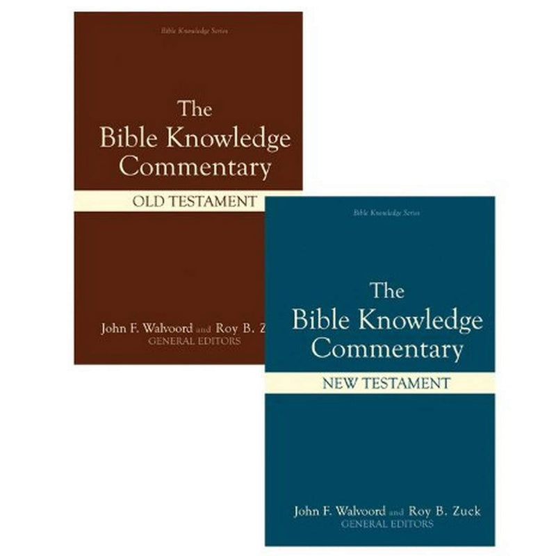 The Bible Knowledge Commentary - Old and New Testament (2 Volume Set) Hard Cover