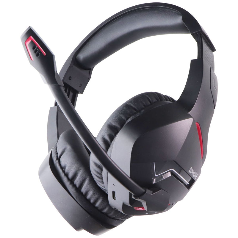 Binnune BW01 Wireless Bluetooth 5.3 Gaming Headset with Mic - Black / Red