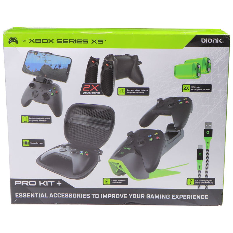 bionik Pro Kit+ for XBOX Series XS - Neon Green / Black