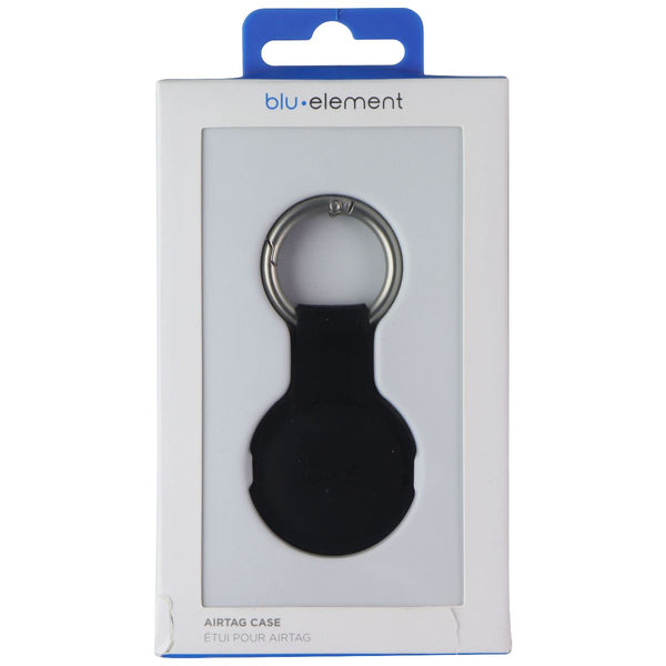 Blu Element Gel Skin AirTag Case with Spring O Ring - Black